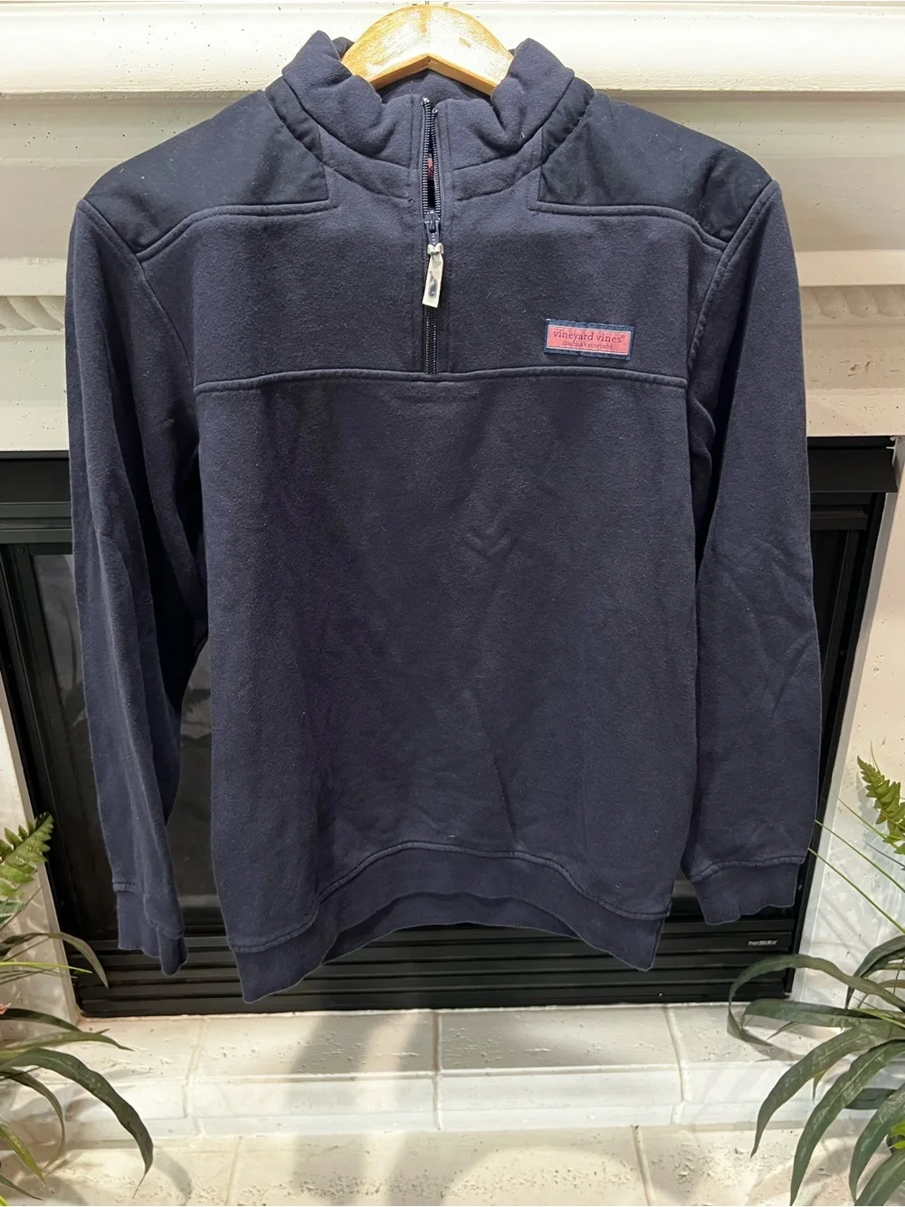 Vineyard Vines Navy Half-Zip Pullover Sweater